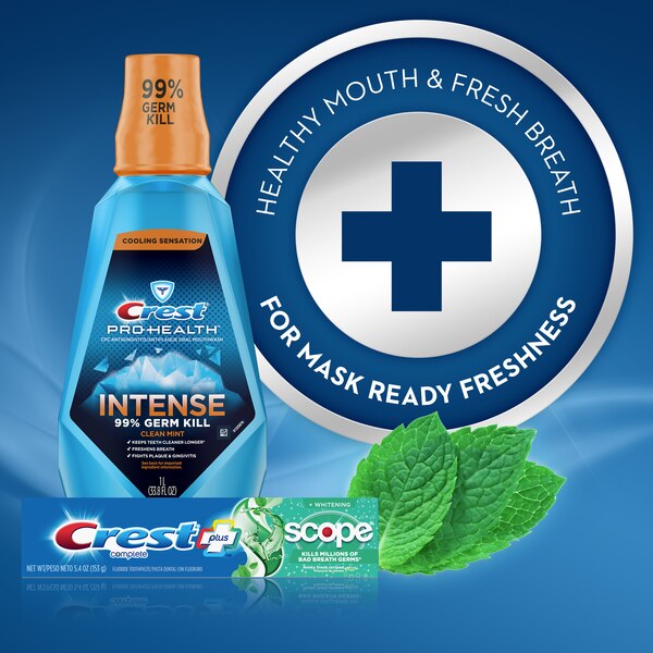 Crest Complete plus Scope Whitening Fluoride Toothpaste, Minty Fresh
