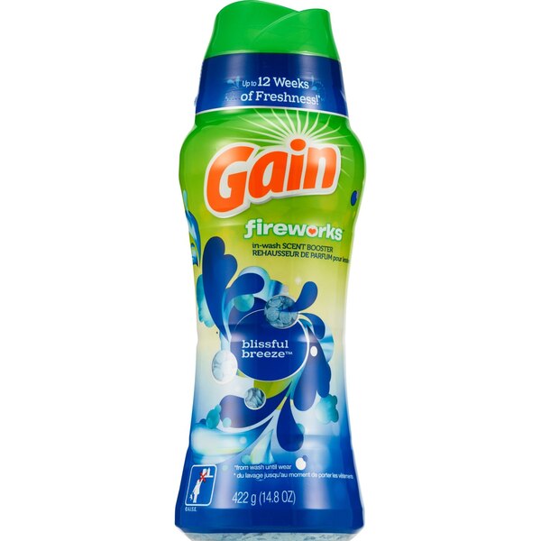 Gain Fireworks Laundry Detergent, Blissful Breeze, 13.4 oz