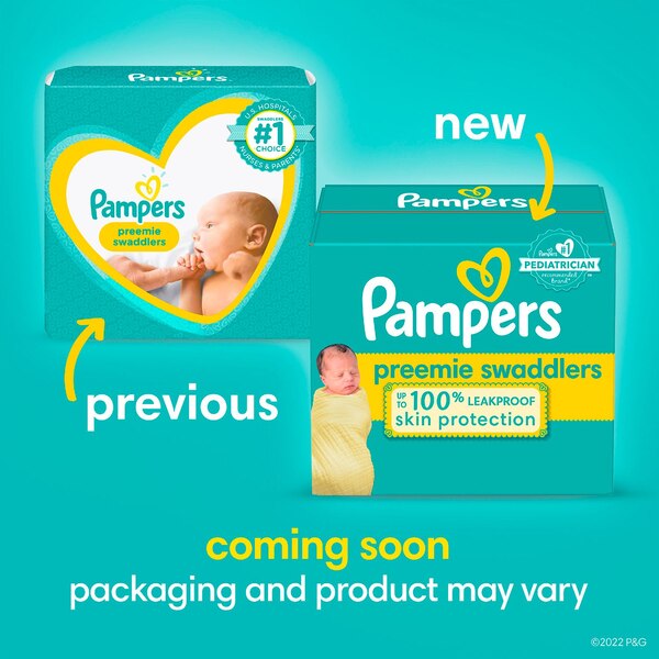 Pampers Swaddlers Preemie Diapers, 27 CT
