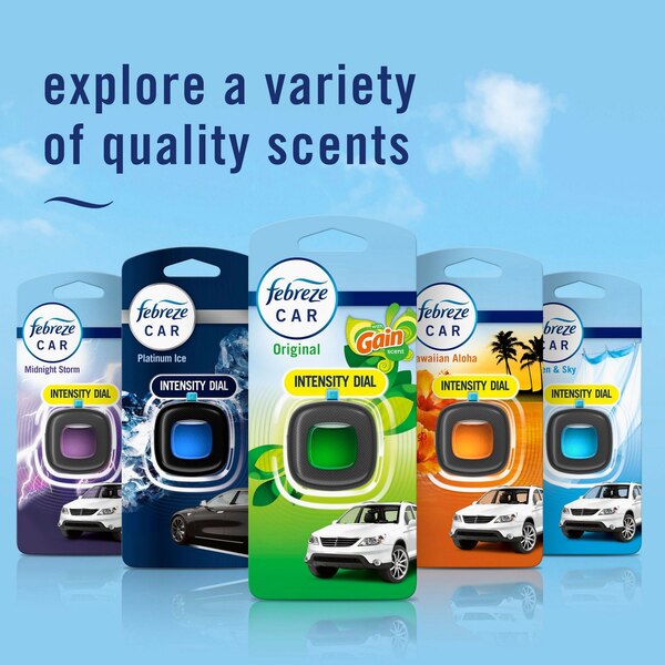 Febreze Car Air Freshener Vent Clip, Gain Scent