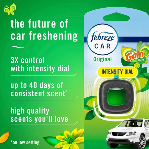 Febreze Car Air Freshener Vent Clip, Gain Scent