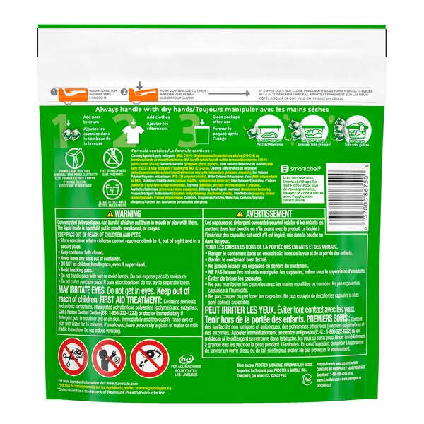 Gain Flings 3-in-1 Oxi Boost + Febreze Liquid Laundry Detergent Pacs,  Original Scent, 16 ct