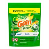 Gain Flings! 3-in-1 Oxi Boost + Febreze Liquid Laundry Detergent Pacs, Original Scent, 31 ct, thumbnail image