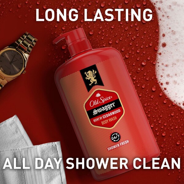 Old Spice Red Zone Swagger Scent Body Wash for Men, 30 OZ