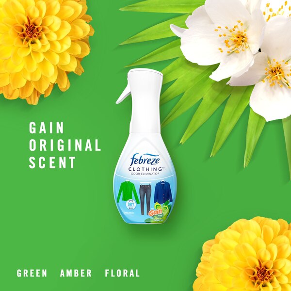 Febreze Clothing Refresher with Gain Original Scent, 15 oz
