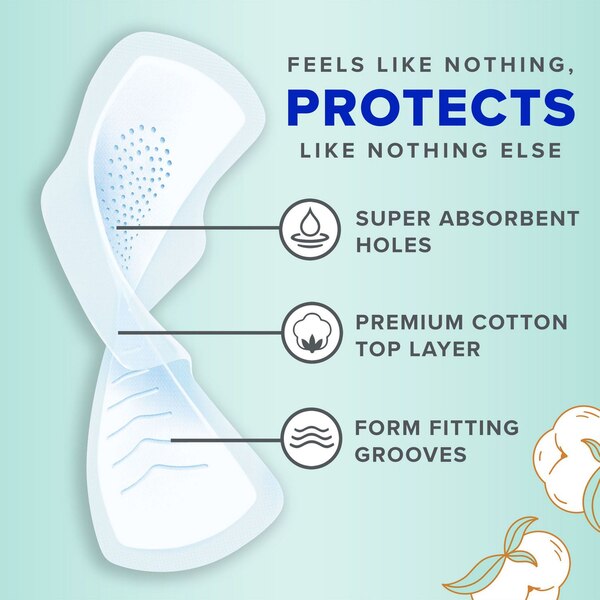 Always Pure Cotton Pads, Size 2, 24 CT