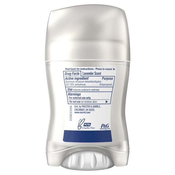 Secret Clinical Strength 72-Hour Antiperspirant & Deodorant Stick, Clean Lavender, 1.6 OZ