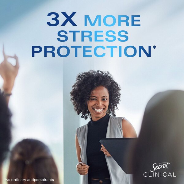 Secret Clinical Strength 48-Hour Invisible Solid Antiperspirant Stick, Completely Clean, 2.6 OZ