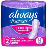 Always Discreet Incontinence Liners 2 Drop Light Absorbancy, Long, 44 CT, thumbnail image