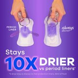 Always Discreet Incontinence Liners 2 Drop Light Absorbancy, Long, 44 CT, thumbnail image