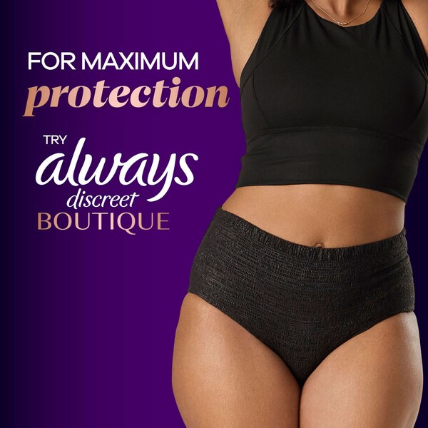 Always Discreet Incontinence Pads 5 Drop Heavy  (choose your count)