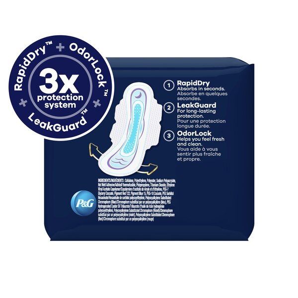 Always Ultra Thin Pads With Flexi-Wings Size5 ExtHvyOvernite