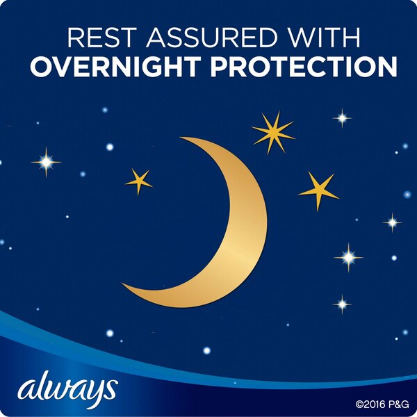 Always Ultra Thin Pads With Flexi-Wings, Extra Heavy Overnite, 34 CT