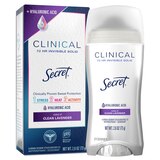Secret Clinical+ Strength Invisible Solid Antiperspirant, Clean Lavender, 2.6 OZ, thumbnail image
