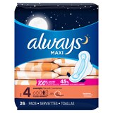 Always Maxi Pads With Flexi-Wings Size4 Overnight, thumbnail image