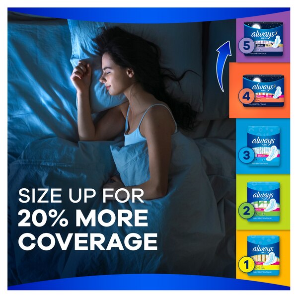 Always Maxi Pads With Flexi-Wings Size4 Overnight
