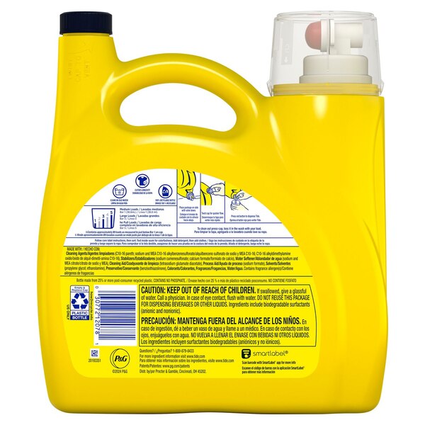 Tide Simply Clean & Fresh Liquid Laundry Detergent, Refreshing Breeze, 89 loads, 117 oz