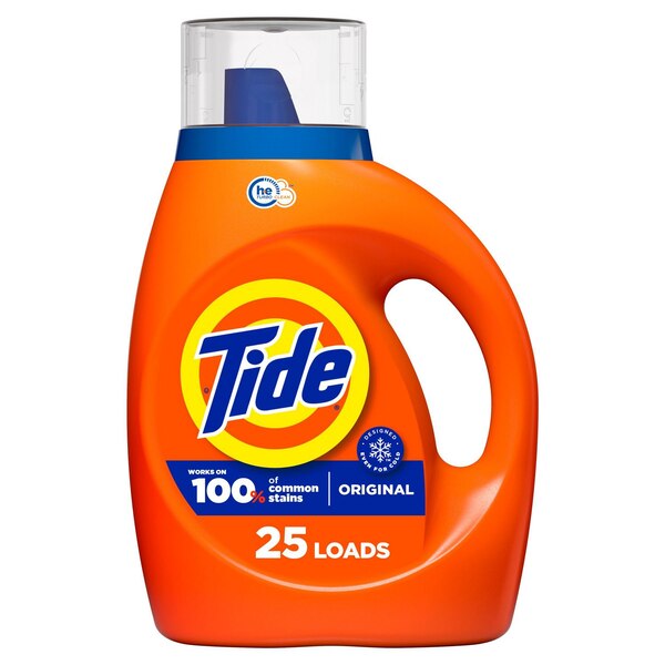 Tide Liquid Laundry Detergent, Original Scent, 34 oz