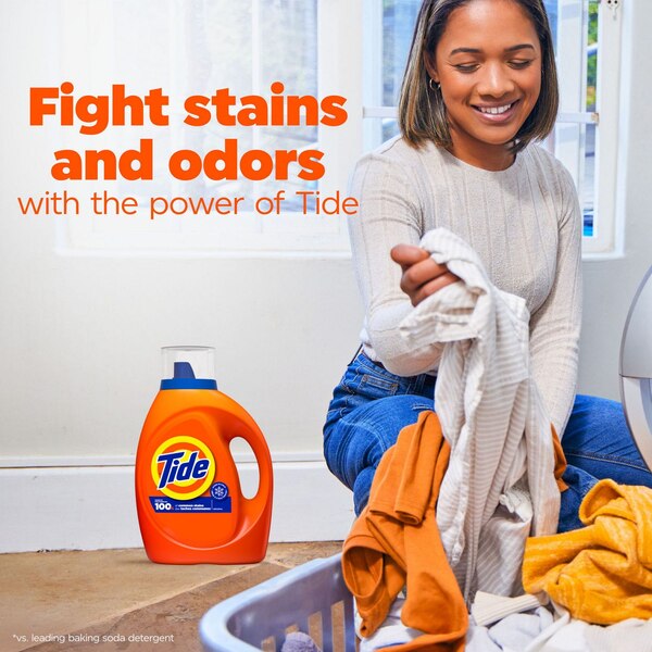 Tide Liquid Laundry Detergent, Original Scent, 34 oz