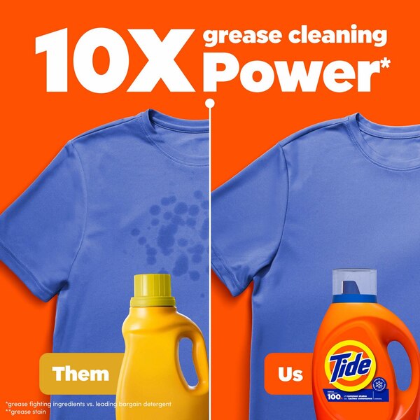 Tide Liquid Laundry Detergent, Original Scent, 34 oz