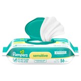 Pampers Baby Wipes Sensitive Perfume Free 1X Pop-Top 56 Count, thumbnail image