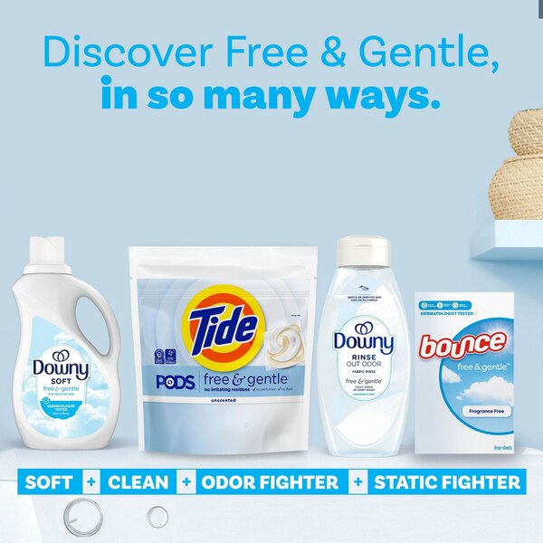Tide PODS Liquid Laundry Detergent Pacs, Free & Gentle, 16 ct