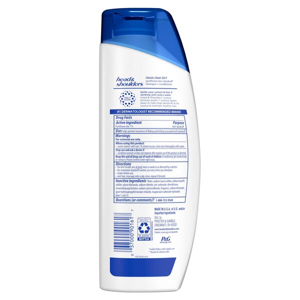 Head & Shoulders Classic Clean 2-in-1 Dandruff Shampoo & Conditioner