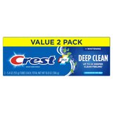 Crest Complete Plus Deep Clean + Whitening Anticavity Fluoride Toothpaste, Effervescent Mint, 5.4 OZ, 2 Pack, thumbnail image