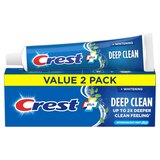Crest Complete Plus Deep Clean + Whitening Anticavity Fluoride Toothpaste, Effervescent Mint, 5.4 OZ, 2 Pack, thumbnail image 2 of 10