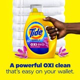 Tide Simply Oxi + Febreze Liquid Laundry Detergent, Sunny Breeze Scent, 22 Loads, 31 oz, thumbnail image 3 of 7