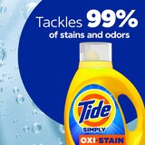 Tide Simply Oxi + Stain Liquid Laundry Detergent, Refreshing Breeze Scent, 31 oz, thumbnail image