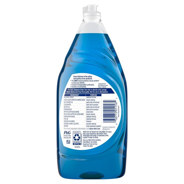 Dawn Ultra Dishwashing Liquid Dish Soap, Original Scent, 38 oz