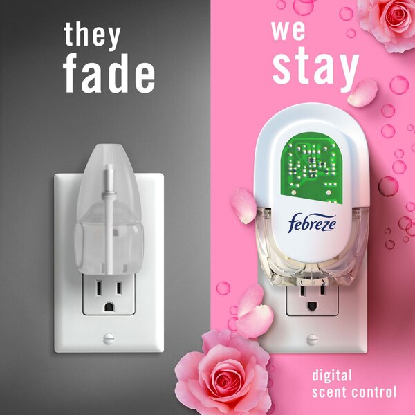 Febreze PLUG Romance & Desire Scented Oil Refill, Pink Rose Petals & Champagne Spritz , 1 ct