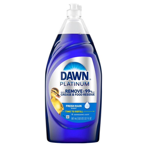 Dawn Platinum Dishwashing Liquid Dish Soap Refreshing Rain