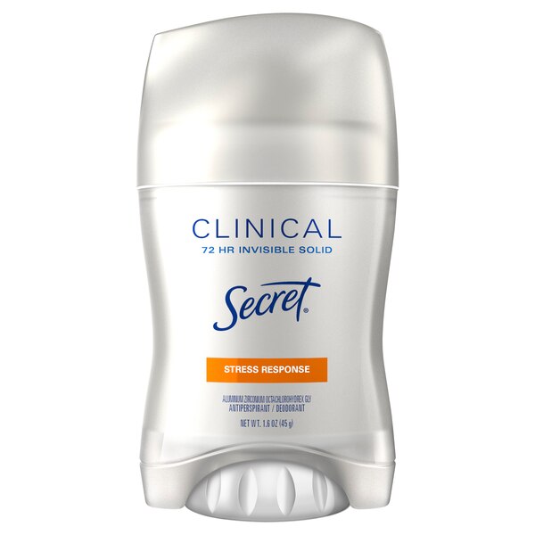 Secret Clinical Strength 72-Hour Antiperspirant & Deodorant Stick, Stress Response, 1.6 OZ