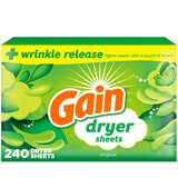 Gain Fabric Softener Dryer Sheets, Original Scent, 240 ct, thumbnail image