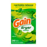 Gain Fabric Softener Dryer Sheets, Original Scent, 240 ct, thumbnail image