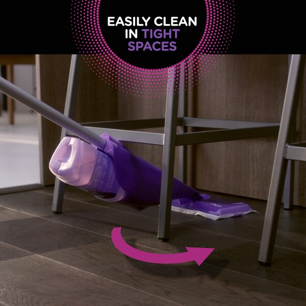 Swiffer WetJet Mop Starter Kit (1 Spray Mop, 5 Mopping Pads, 1 Floor Cleaner Liquid Solution)
