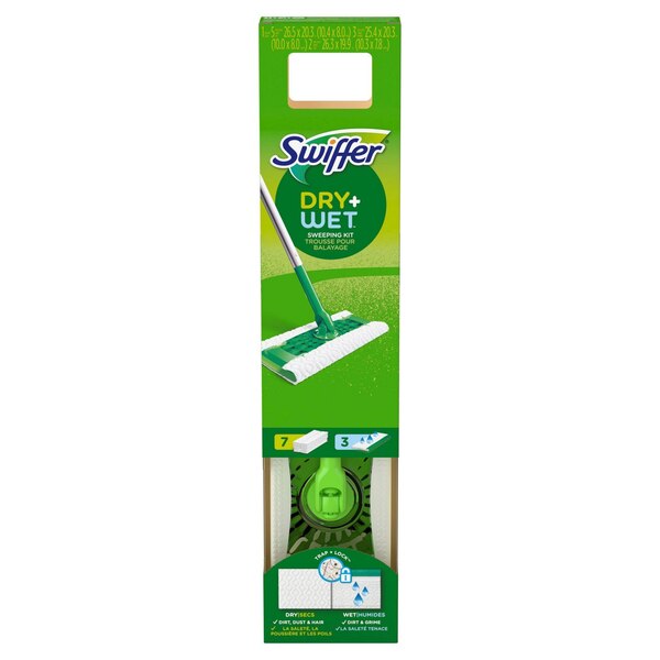 Swiffer Sweeper 2-in-1 Dry + Wet Multi Surface Floor Sweeping & Mopping Starter Kit