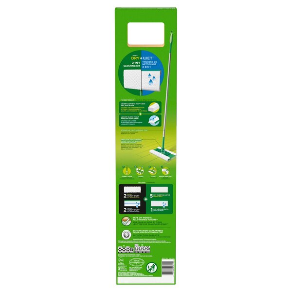 Swiffer Sweeper 2-in-1 Dry + Wet Multi Surface Floor Sweeping & Mopping Starter Kit