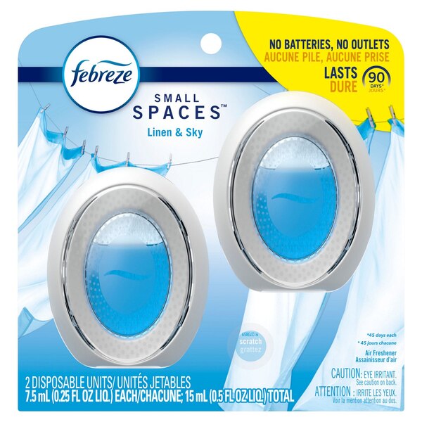 Febreze Small Spaces Air Freshener, Linen & Sky