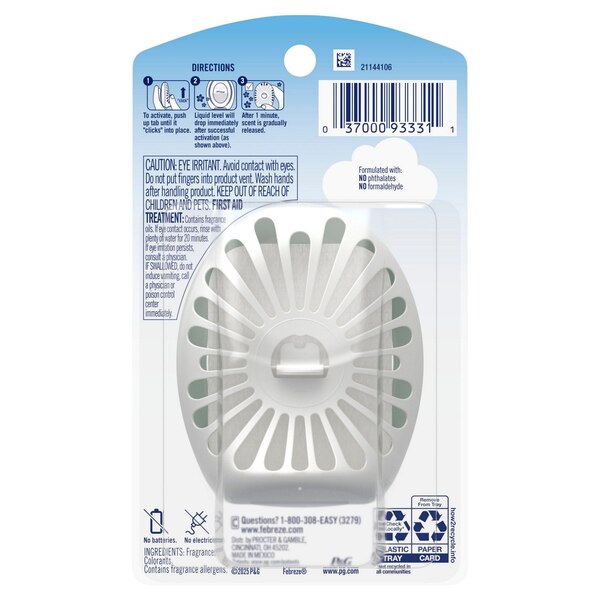 Febreze Small Spaces Air Freshener, Gain Original Scent, 0.25 oz
