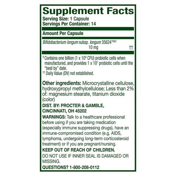 Align Probiotic Supplement Digestive Capsules