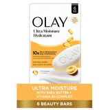 Olay Moisture Outlast Ultra Moisture Shea Butter Beauty Bar with Vitamin B3 Complex 3.75 OZ, 6CT, thumbnail image