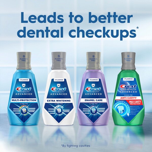 Crest Pro-Health Advanced Multi-Protection Anticavity Fluoride Mouthwash, Alcohol-Free