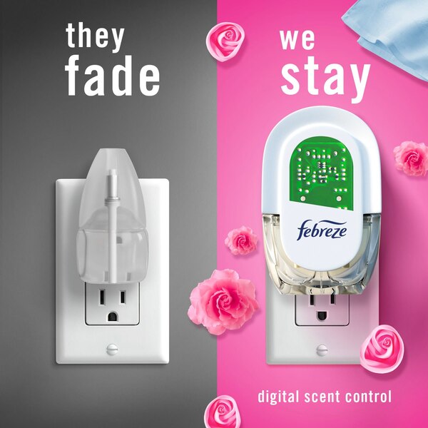 Febreze PLUG Air Freshener Oil Refill, Downy April Fresh Scent, 2 ct