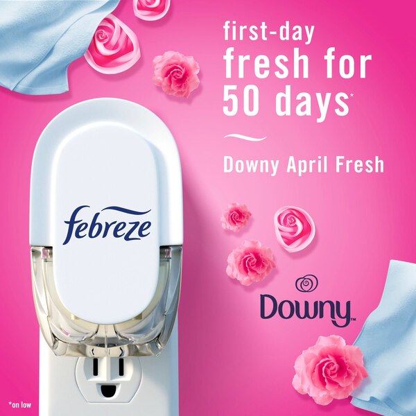 Febreze PLUG Air Freshener Oil Refill, Downy April Fresh Scent, 2 ct