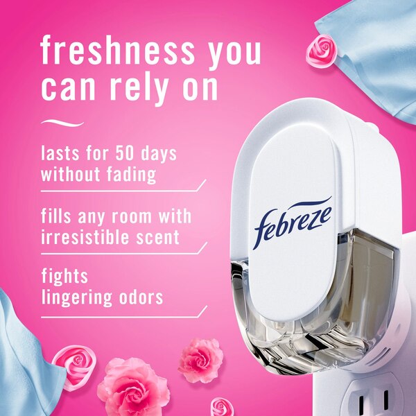 Febreze PLUG Air Freshener Oil Refill, Downy April Fresh Scent, 2 ct