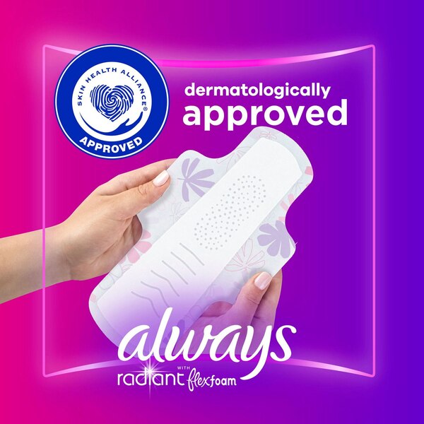Always Radiant Size 1 Pads, Scented, Regular