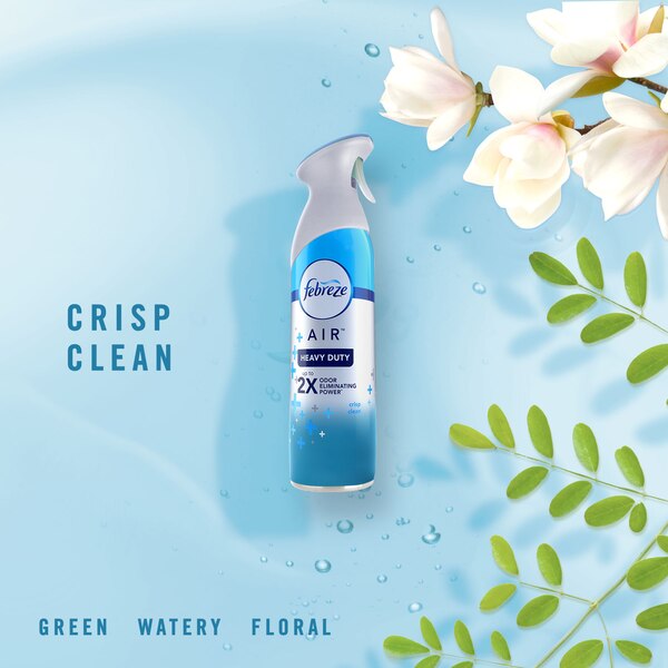 Febreze AIR Effects Air Freshener Heavy Duty Crisp Clean, 1 CT, 8.8 oz